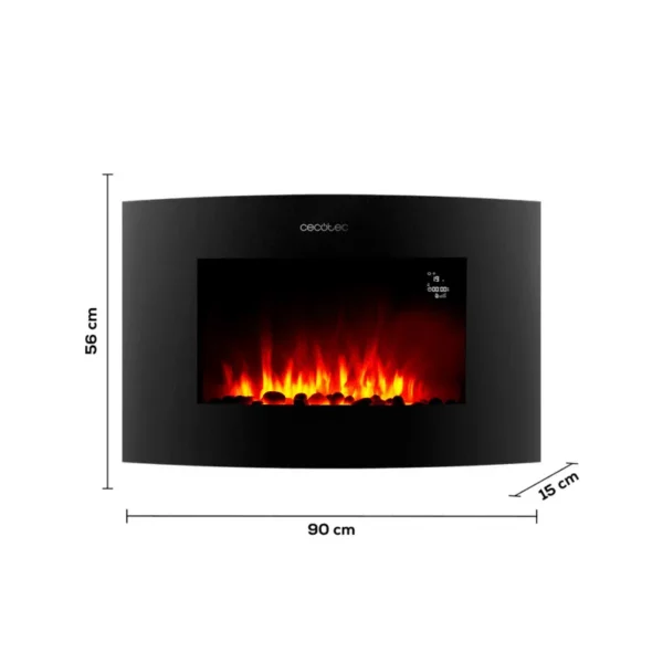 Cheminée électrique Ready Warm 3550 Curved Flames Connected – Image 4